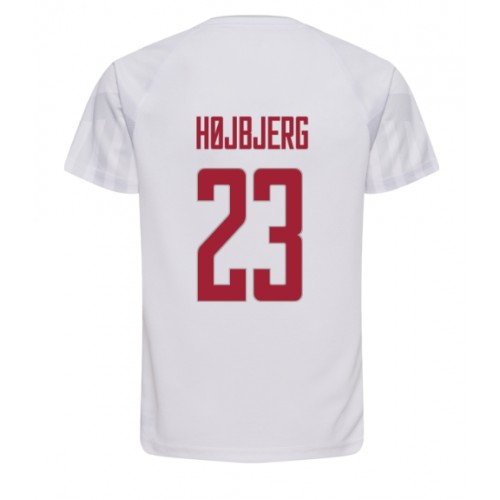 Danmark Pierre-Emile Hojbjerg #23 Udebanetrøje VM 2022 Kort ærmer